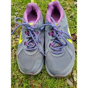 Nike Wild Trail Womens Running Shoes Gray Purple Lime 643074-010 Size 8